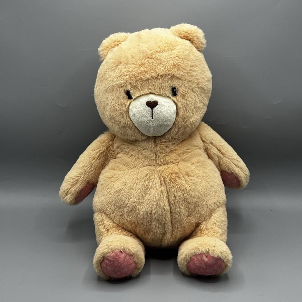 Gigglescape Peach Teddy Bear Plush 12" Stuffed Animal